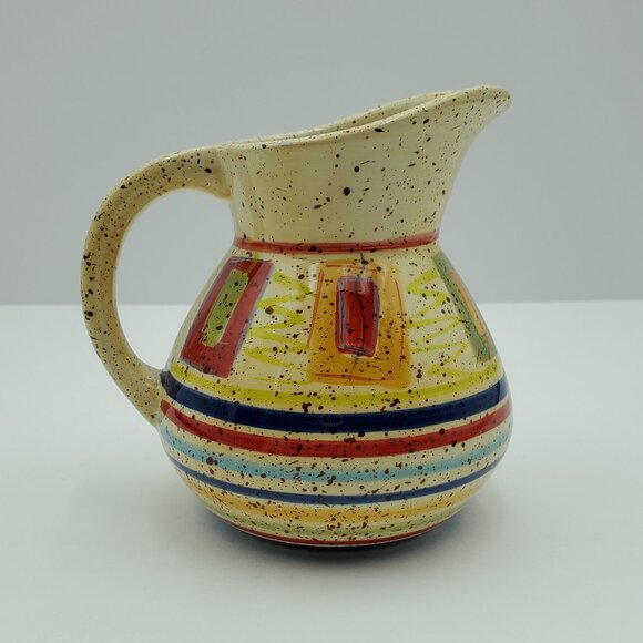 Pfaltzgraff Sedona Creamer & Sugar Bowl with Lid Speckled Creamer Set - Picture 8 of 15